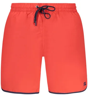 Immagine prodotto di Pantaloncini da bagno da uomo rossi - Eleganti pantaloncini da bagno con slip interno e tasche