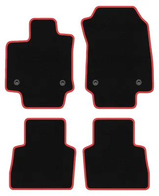 Imagen del producto de Alfombrillas de moqueta para Lexus NX II 2021- – juego de 4 piezas, /rojo, a medida – Wielganizator CARLUX