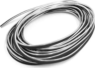 Produktbild von 8M Chrom Silberton Flexible Auto Zierleiste dekorative Chromleisten