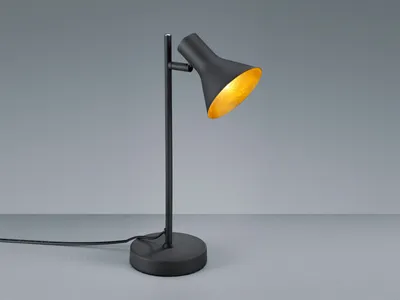 Produktbild von Reality Leuchten Tischleuchte NINA DH 13x39 cm schwarz Tischlampe