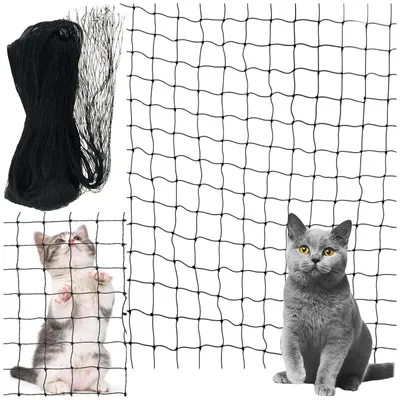 Produktbild von Katzennetz für Balkon, 6 x 3 Meter, mit Befestigungsmaterial