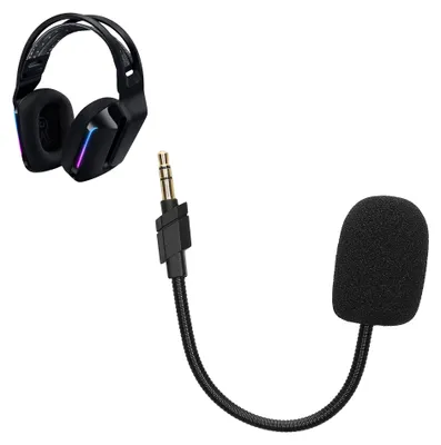 Produktbild von kwmobile Ersatz Kopfhörer Mikrofon kompatibel mit Logitech G733 Headset - Gaming Headphones Mikrofon mit 3,5 mm Klinkenstecker - Schwarz