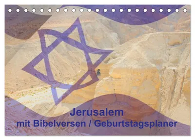 Produktbild von Jerusalem mit Bibelversen / Geburtstagsplaner (Tischkalender 2027 DIN A5 quer), CALVENDO Monatskalender