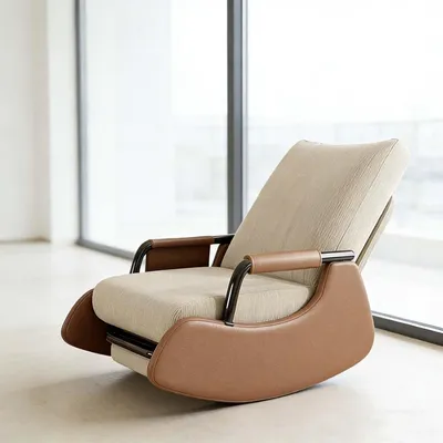 Produktbild von Stilvoller Akzentsessel für das Wohnzimmer, moderner Loungesessel mit ergonomischer Rückenlehne, bequemer Armlehnsessel für Schlafzimmer, Leseecke und Arbeitszimmer