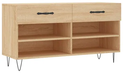 Obrázok produktu pre vidaXL Lavica na topánky Sonoma dub 102x35x55 cm odvodený výrobok z dreva