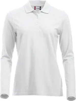Produktbild von Marion Classic Langarm-Polo mit 3er-Knopfleiste, Ärmelbündchen und geripptem Kragen