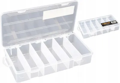 Produktbild von NECO Angelbox 25,2×12,5×3,5 cm – Flache Zubehörbox mit 6 Fächern