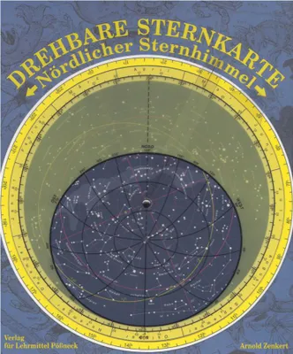 Produktbild von Drehbare Sternkarte mit Planetenzeiger: Nördlicher Sternhimmel,  Sternkarte für Schule