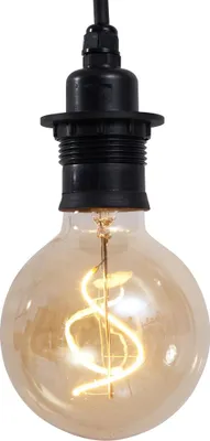 Produktbild von Qazqa Kleine Moderne außen Pendelleuchte, Pendellampe für den Garten - Cava - Schwarz, max. 15W, Geeignet für LED, 12cm, IP44