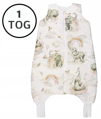 Produktbild von Ankras Schlafsack mit Beinen 1 TOG Baumwolle Größe 92-104