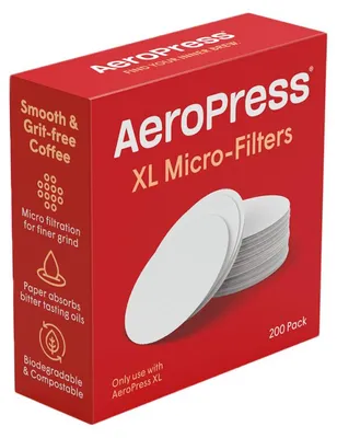 Obrázek produktu pro Papírové mikrofiltry pro kávovary AeroPress XL, 200 ks.