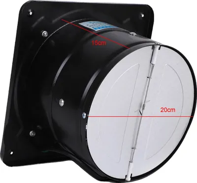 Obrázek produktu pro Odtahový ventilátor, průtok vzduchu 850 m³/h, tichý provoz, černý