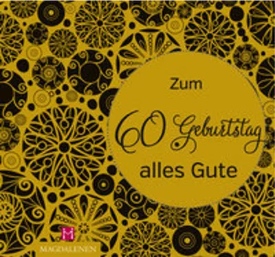 Immagine prodotto di Zum 60. Geburtstag alles Gute
