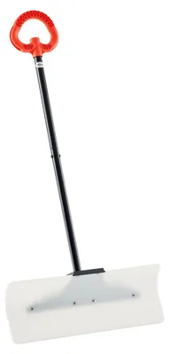 Produktbild von VEVOR Schneeschieber, 61 cm breiter Schneepflug mit ergonomischem Griff, HDPE-Kunststoffklinge, Wintersche shovel mit segmentiertem Griff, tragbares Schneeräumwerkzeug für Einfahrt, Garten und Camping, 61cm