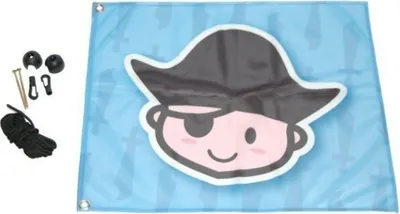 Image de Wippchen-Shop Drapeau avec HissSystem Maison de jeu, aire de jeu Accessoires pour jeu Drapeau pirate