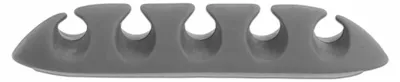Produktbild von DeLOCK 18298, Kabelhalter, Tisch/Wand, Thermoplastischer Gummi (TPR), Grau, Weiß