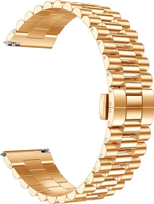 Produktbild von Strap-it Stahlarmband - Kompatibel mit Huawei Watch GT 3Armband 46mmHochwertiger EdelstahlHuawei watch strap Armband mit faltschließe für 22mmArmband Rosa Gold