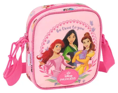 Image de Sac à bandoulière Safta Princesses Disney 16 x 18 x 4 cm, rose, pour enfants, taille unique
