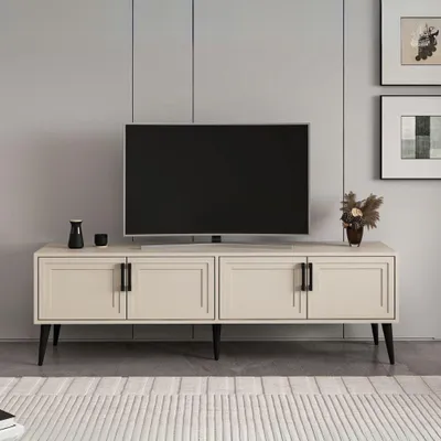 Immagine prodotto di Mobile Porta TV Prime 4 ante colore cashmere 180x45x55H – Stile e funzionalità