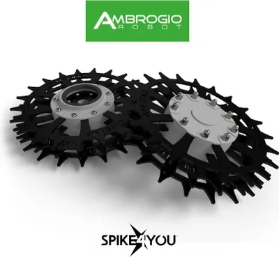 Immagine prodotto di Ruote per il rasaerba robotizzato AMBROGIO L30E, L30ES, acciaio inox 3 mm