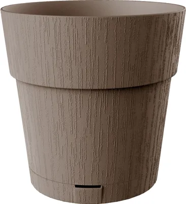 Image de Pot de Fleur Stefanplast Ethica, 2 L, 40 x h39 cm, Avec Réserve d'Eau, Taupe