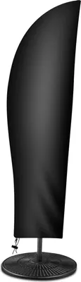 Produktbild von Famanu Schutzhülle für Sonnenschirme - Wasserdicht, winddicht, UV-beständig - 265 x 40 / 70 / 50 cm - Schwarz