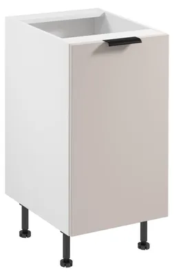 Produktbild von Unterschrank SALERNO mit einer Tür – Breite 45 cm, weiß/beige