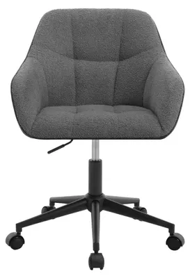 Image de Chaise de bureau Teddy - Réglable et pivotante - Fauteuil de bureau confortable - Chaise de maquillage avec accoudoirs