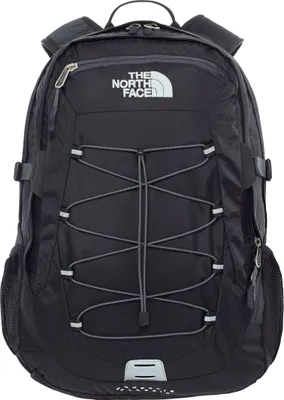 A black North Face Borealis Classic Rucksack is shown against a white background.