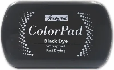 Produktbild von Jacquard Stempelkissen Black Dye Premium Bastel- und Hobbytinte