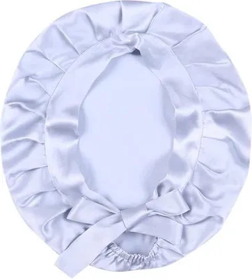 Productafbeelding van Satijnen slaapmuts - 100% polyester, verstelbaar, voor gezond haar