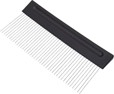 Productafbeelding van Roestvrijstalen textuurkorrelkam, 25 Cm