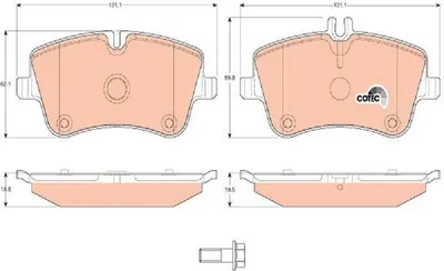 Immagine prodotto di Pastiglie Freno Db Anteriori W203 00-