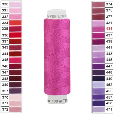 10 x 100m / 1 Spule Unipoly 120 TEX14x2 Polyester pink