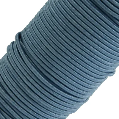 50m extra starke Gummikordel Gummischnur 3mm, taubenblau