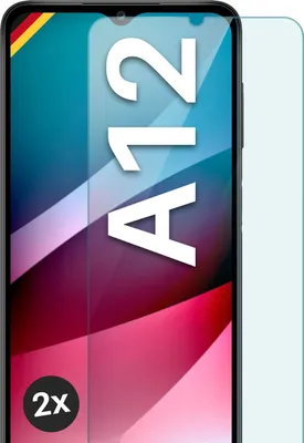 Produktbild von Glas Schutzfolie für Samsung Galaxy A12, Stückzahl:2er Set