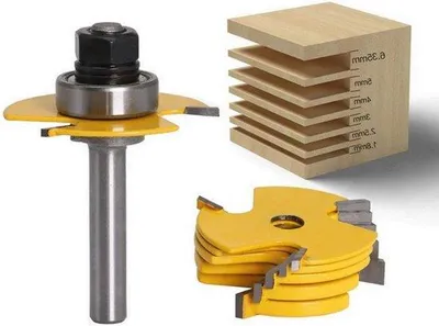 Obrázok produktu pre Nastaviteľná fréza s 8 mm stopkou, 1/2 palca, hĺbka rezu 1,8–6,35 mm, spracovanie dreva