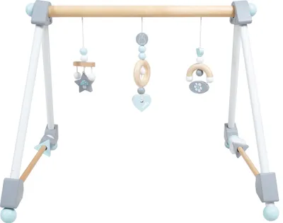 Produktbild von roba Spieltrapez miffy®, Spielbogen für Babys, höhenverstellbare Spielelemente aus Holz mit Beißring