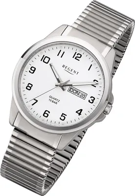 Immagine prodotto di Orologio Regent da uomo in titanio F-1198 orologio analogico con bracciale in metallo argento URF1198