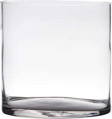 Produktbild von Dekoglas, Vase ZYLINDER COLD CUT H. 19cm D. 19cm transparent rund Glas Hakbijl