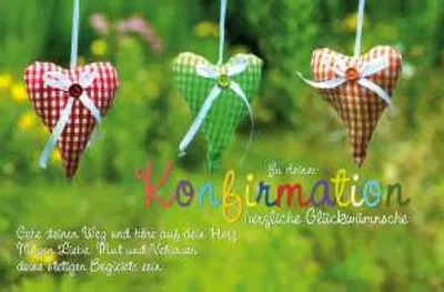 Produktbild von Konfirmation - Glückwunschkarte im Format 11,5 x 17 cm mit Umschlag