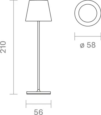 Produktbild von SIGOR Akku-Tischleuchte LED Nuindie pocket 21cm dünenbeige 1,4W Flex-Mood 2200K/2700K IP54 Ra85 USB-C dimmbar