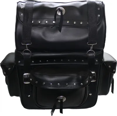 Produktbild von Motorrad Satteltasche saddlebag Sissy Bar Bag Motorradtasche Tasche aus Kunstleder