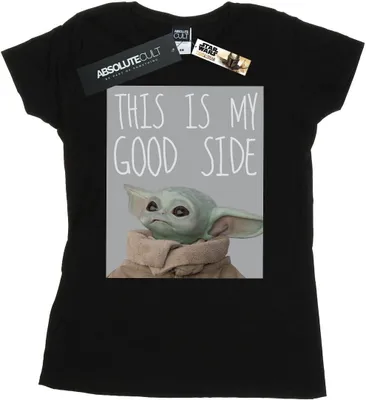 Produktbild von Star Wars - "The Mandalorian The Child Good Side" T-Shirt für Damen BI42994 (L) (Schwarz)