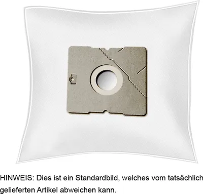 A vacuum cleaner bag on a white background.