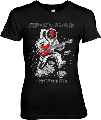 Produktbild von Space Oddity Girly Tee - Medium - Black