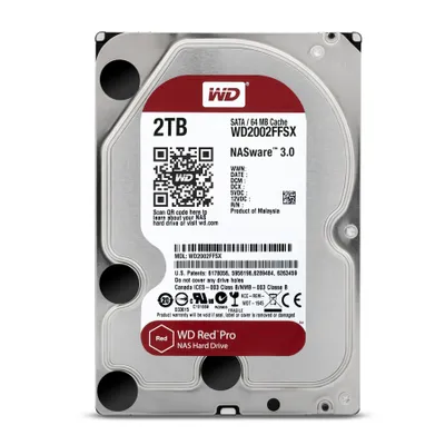 Immagine prodotto di Western Digital HDD Red Pro 2TB 3.5 SATA 6GB/s 64MB