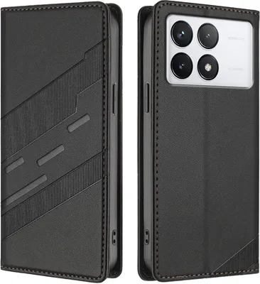 Image de Etui pour Xiaomi 14T, étui en cuirPolyuréthaneavec fente pour carte et fonction stand Schwarz