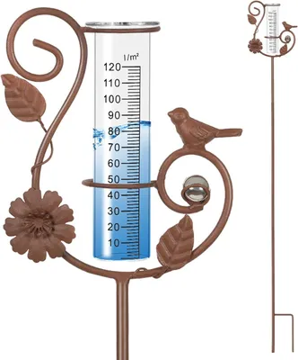 Produktbild von Regenmesser 110 cm, Niederschlagsmesser mit Stab, für Garten