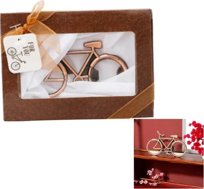 Produktbild von Vintage Fahrrad Bier Korkenzieher Flaschenöffner - Einzigartiges Geschenk für Männer - Vatertag, Valentinstag, Geburtstag